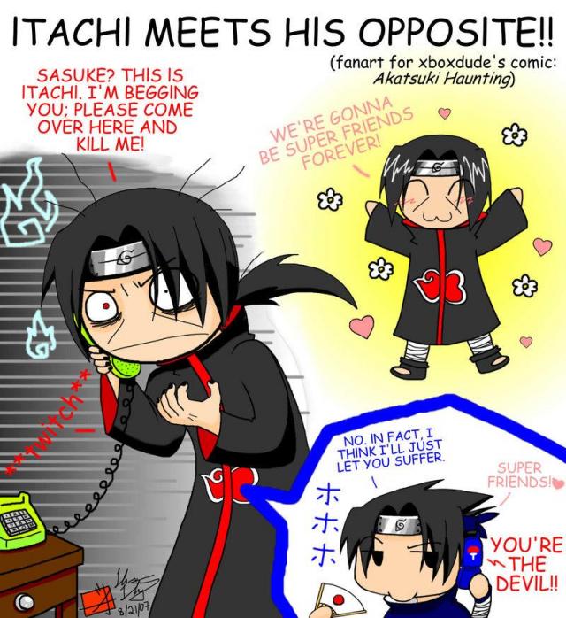 Itachi and his happy twin